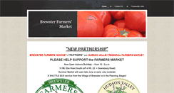 Desktop Screenshot of brewsterfarmersmarket.com